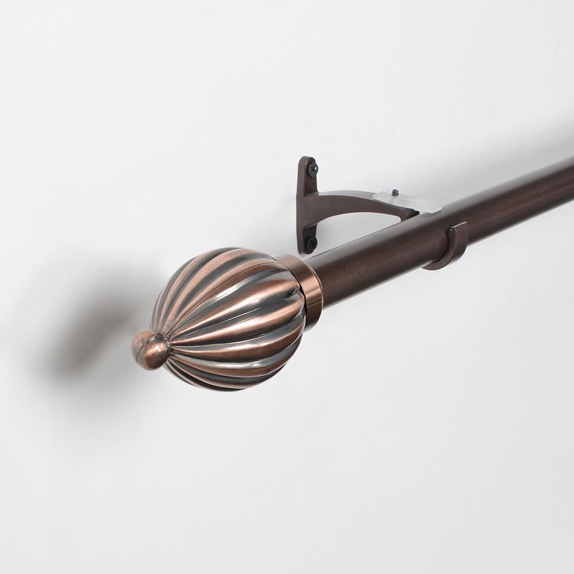 Kamrak Curtain Rod Antique Copper 52"144"
