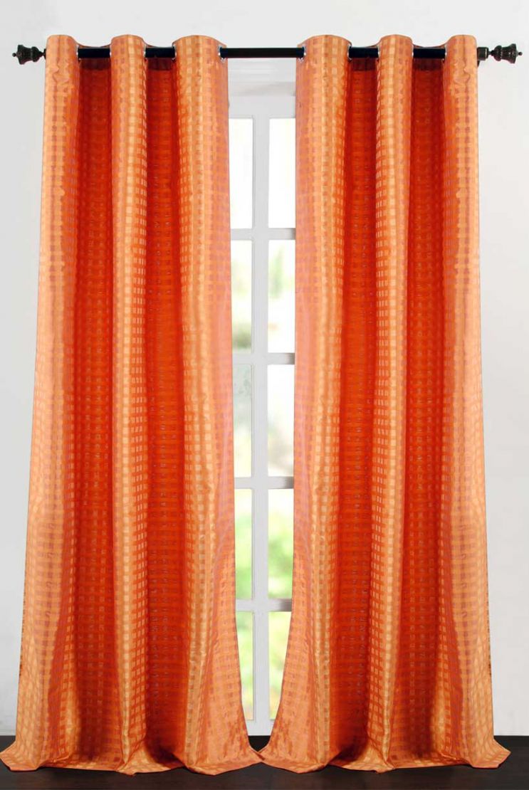 Window Curtains Online Curtain Dot Box Sun Flower 5 ft Decowindow.in