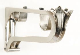 Classical Double Bracket 25mm/19mm Ø (Set of 3) Satin Silver (Accessories)