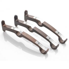 Double Bracket 19mm Ø Brown Oil Rubbed