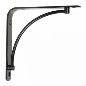 Shelf Bracket Arch 14.5 cm Black Shiny
