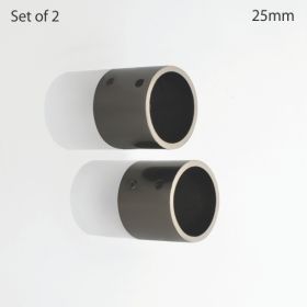 Wall Bracket Iron 25 mm Ø Black Nickle