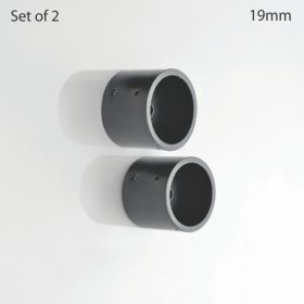 Wall Bracket Iron 19 mm Ø for curtain rod Black Matt