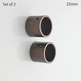 Wall Bracket Iron 25 mm Ø Brown Oil Rubbed