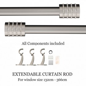 Extendable curtain rods 