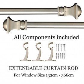  curtain rods and brackets 