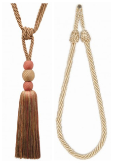 Curtain tiebacks 
